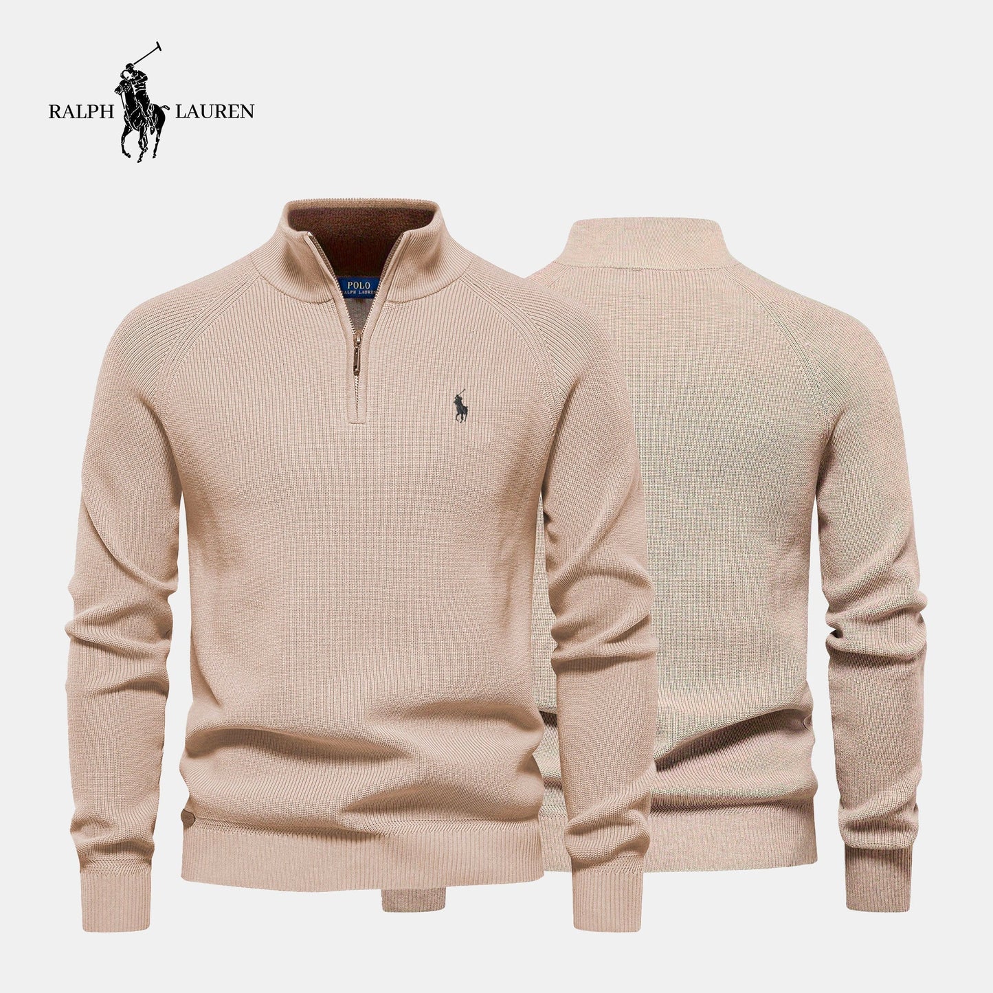RL Zip Neck Sweater (CLEARANCE)