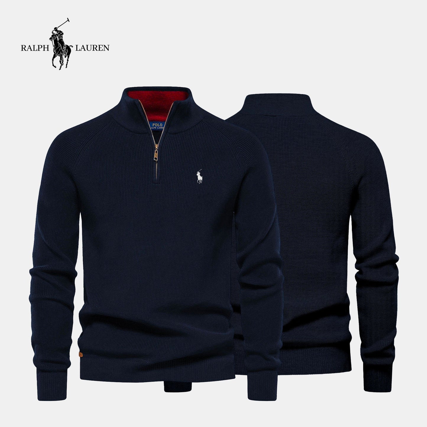 RL Zip Neck Sweater (CLEARANCE)